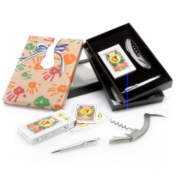 Set cartas+boli+abridor metal