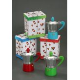 Cafetera  Metal Caja Regalo