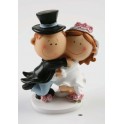 Pareja Novios Tarta Diver