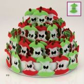 Tarta alfiler con Broche Manzana (Minimo 48 unidades)