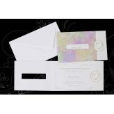 Invitaci&oacute;n boda estampado dorado